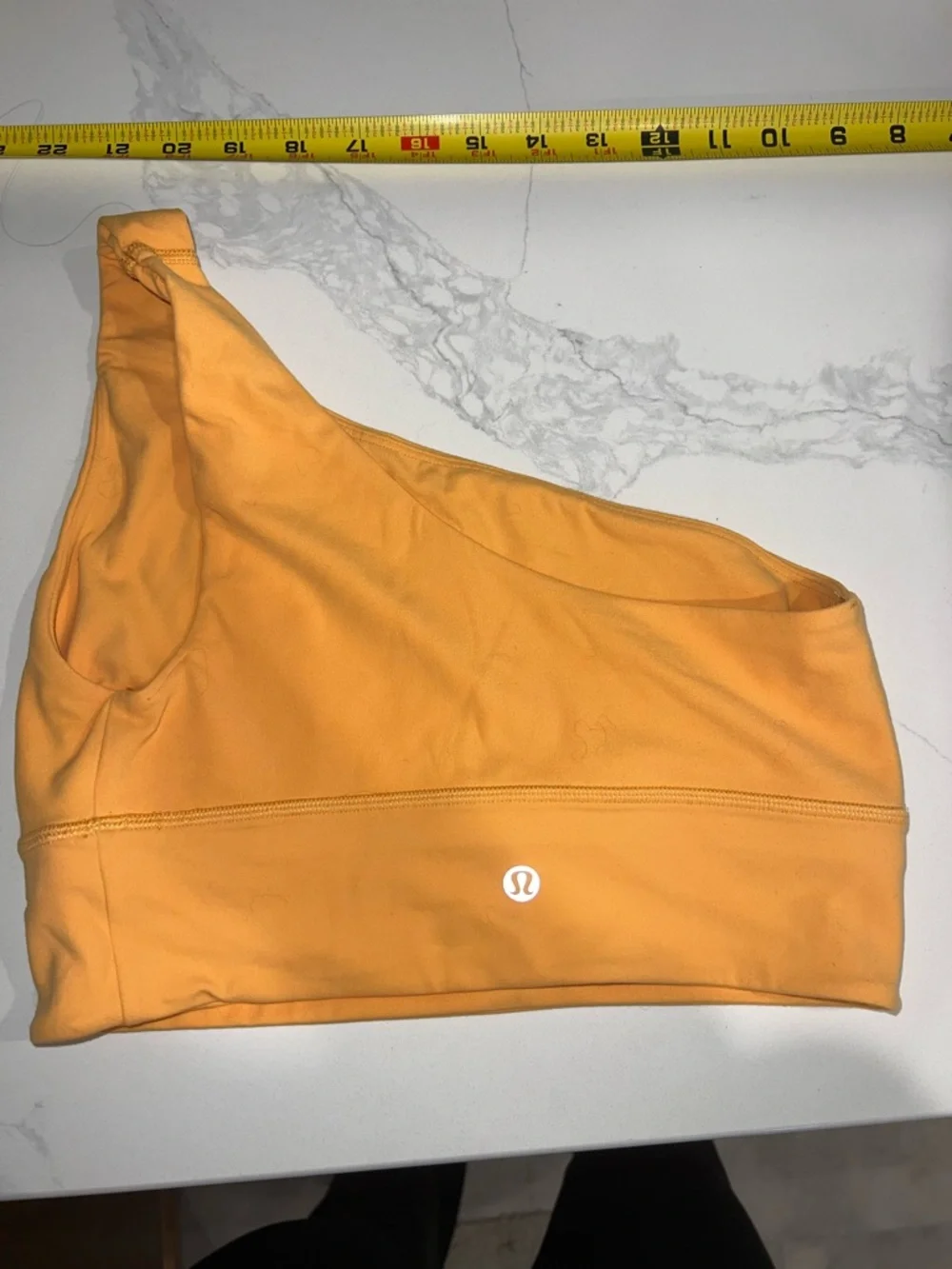 LULU LEMON One-Shoulder Women's Sports Bra Top in Orange (6) - Picture 3 of 3